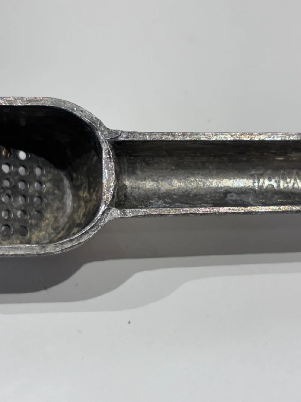 Lot of 2 Vintage Kitchen Tools-Garlic Press & Pastry Roller Dough Crimper MCM